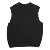 DOCKERS Mens Black & Grey Patterned Sleeveless V-Neck Patterned Basic Knit S