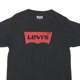 LEVI'S Mens Black & Red Graphic T-Shirt M Short Sleeve Crew Neck Casual