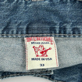 True Religion Jeans - 34W 30L Blue Cotton