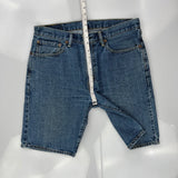 Levis Denim Shorts - 34W 10L Blue Denim