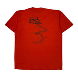 Ra Express Russell Athletic Single Stitch T-Shirt - Large Red Cotton