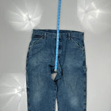 Wrangler Carpenter Jeans - 34W 32L Blue Cotton Blend