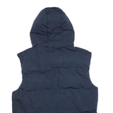 SOUL CAL & CO Womens Navy Blue Hooded Puffer Jacket 2XL Polyester Blend Zip