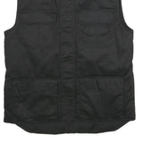 ARMY-TEX Mens Black Outdoor Jacket M Polyester Blend Plain Zip Utility Vest