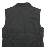 ARMY-TEX Mens Black Outdoor Jacket M Polyester Blend Plain Zip Utility Vest