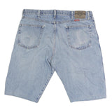 WRANGLER Mens Denim Shorts Light Blue Casual Regular Fit L W36 Cotton