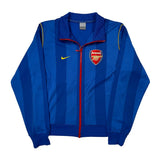 Arsenal Nike Striped Track Jacket - Small Blue Polyester