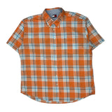 Tommy Hilfiger Checked Short Sleeve Shirt - 2XL Orange Cotton