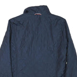 TOMMY HILFIGER Womens Blue Red Jacket M Polyester Quilted Zip Up Outerwear