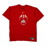 Ohio State Football Nike T-Shirt - Medium Red Cotton