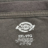 Dickies T-Shirt - 2XL Gray Cotton