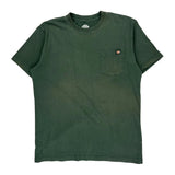 Dickies T-Shirt - Large Green Cotton