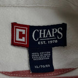 Chaps Ralph Lauren Striped Rugby Shirt - XL White Cotton