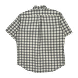Ralph Lauren Checked Short Sleeve Shirt - Large Grey Cotton