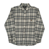 Rugged Flex Carhartt Checked Flannel Shirt - Large Black Cotton