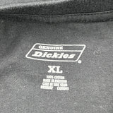 Dickies T-Shirt - XL Black Cotton