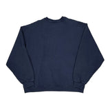 Twins Fruit Of The Loom Spellout Sweatshirt - XL Navy Cotton