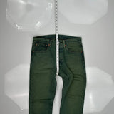 Levis Jeans - 31W 29L Green Cotton