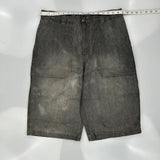 Joe Boxer Denim Shorts - 32W 12L Grey Cotton Blend