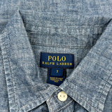 Age 7 Polo By Ralph Lauren Denim Shirt - Small Blue Cotton