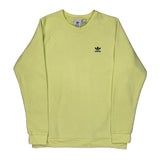 Adidas Sweatshirt - Large Yellow Cotton