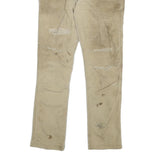 CARHARTT Mens Regular Fit Beige Cotton Blend Straight Leg Trousers W32 L32
