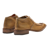 WEXFORD Derby Shoes Beige Leather Mens UK 6