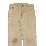 DICKIES Mens Jeans Beige Relaxed Straight Denim Medium W36 L32 Workwear Utility