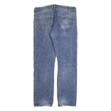 LEVI'S 501 Mens Jeans Blue Regular Straight Denim Medium W36 L34 Classic Button