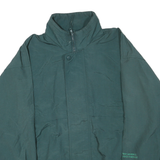 NEWPORT Mens Green Polyester Blend Zip Jacket M Plain Lightweight Workwear