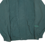 NEWPORT Mens Green Polyester Blend Zip Jacket M Plain Lightweight Workwear