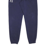 UNDER ARMOUR Mens Joggers Navy Blue Cotton Blend Slim Tapered M W26 L29