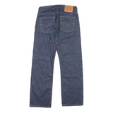 LEVI'S 514 Mens Jeans Blue Regular Straight Denim Raw W31 L29 Button Closure