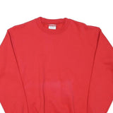 CHAMPION Boys Red Crew Neck XL Cotton Blend Sweatshirt Classic Pullover Casual