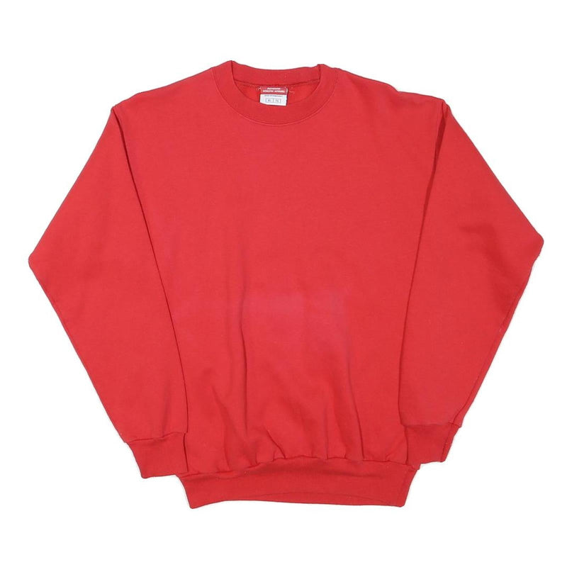 CHAMPION Boys Red Crew Neck XL Cotton Blend Sweatshirt Classic Pullover Casual