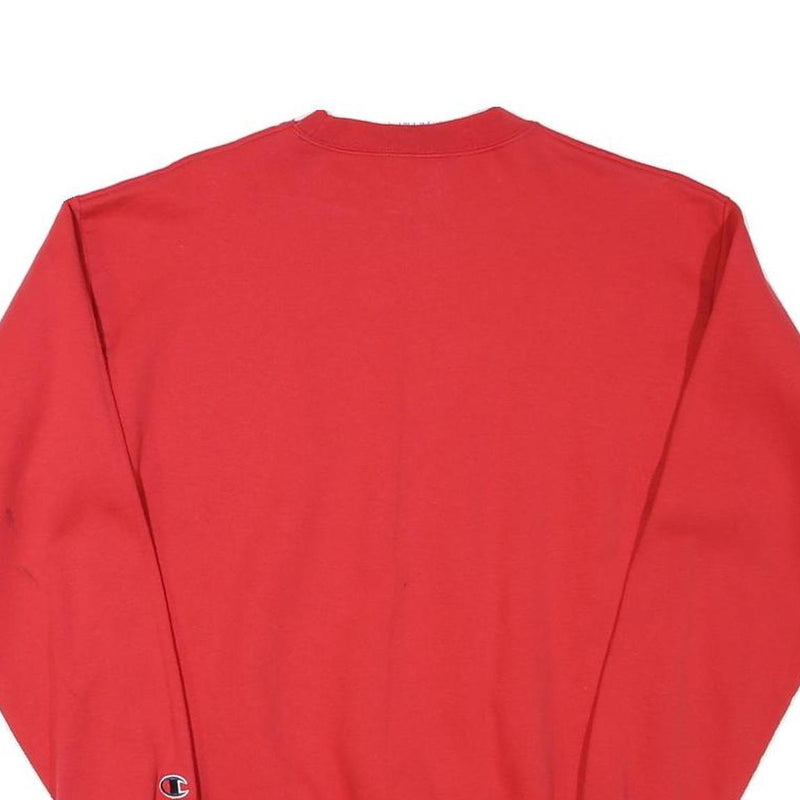 CHAMPION Boys Red Crew Neck XL Cotton Blend Sweatshirt Classic Pullover Casual