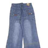 Womens Relaxed Blue Jeans Relaxed Wide-Leg Denim Medium W26 L30 Vintage Style