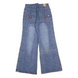 Womens Relaxed Blue Jeans Relaxed Wide-Leg Denim Medium W26 L30 Vintage Style