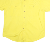 CHASE AUTHENTICS Mens Yellow Shirt XL Cotton Button-Down Casual Lightweight