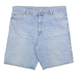 FLAGSHIP Mens Shorts Blue Denim Casual 2XL W40 Cotton Blend Relaxed Fit