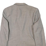 HANSONS Mens Grey Wool Blend Blazer Jacket M Woven Classic Tailored Button