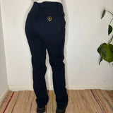 Moschino Jeans Trousers - 29W UK 10 Navy Cotton Blend
