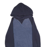 J.CREW Mens Navy & Blue Cotton Blend Pullover Hoodie S Casual Sweatshirt