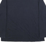 CHAPS RALPH LAUREN Mens Navy Blue Long Sleeve Plain 2XL Cotton Blend Polo Shirt