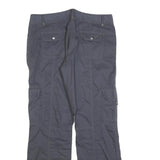 ENERGY Mens Polyester Blend Navy Regular Cargo Trousers W34 L32 Zip Pockets