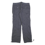 ENERGY Mens Polyester Blend Navy Regular Cargo Trousers W34 L32 Zip Pockets