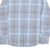 G-STAR Mens Blue & Grey Check Shirt S Casual Cotton Blend Western Style Long