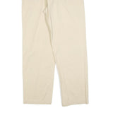 MARLBORO Mens Regular Beige Cotton Blend Trousers W38 L30 Button Closure Classic