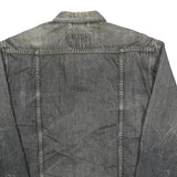 LEVI'S Mens Black Denim Button Jacket S Cotton Classic Casual Retro Style
