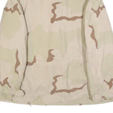 Golden Mfg Co. Inc. Mens Beige & Brown Military Style Cotton Blend Jacket XL